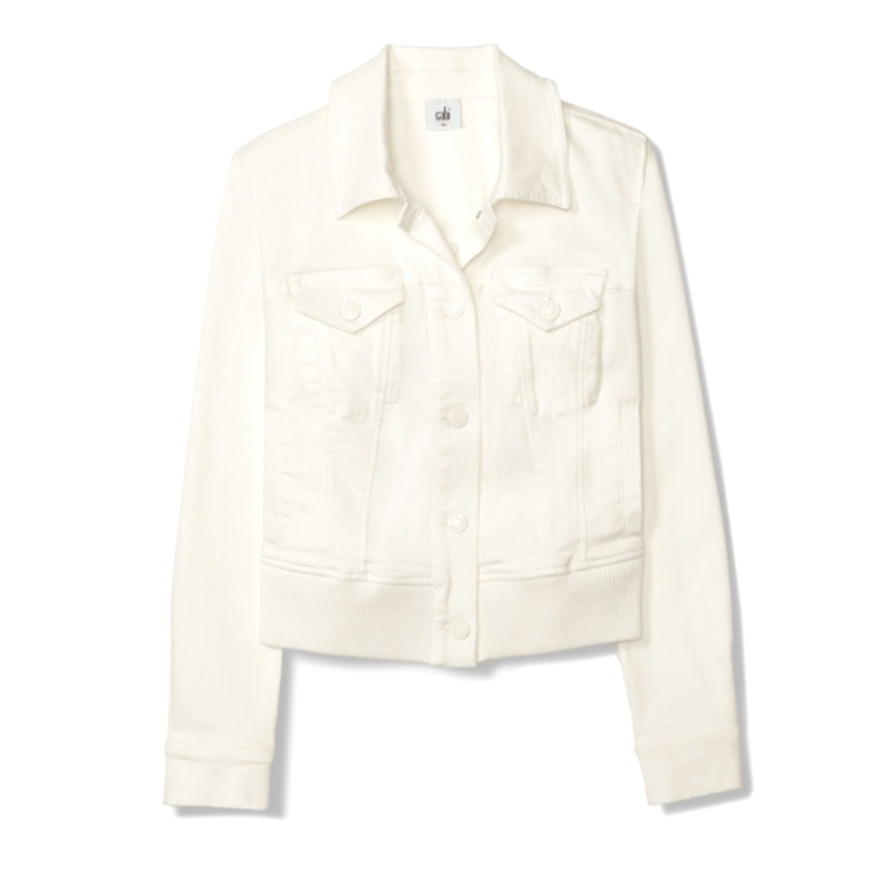 cabi Everyday Jacket White Denim Size Large NWT